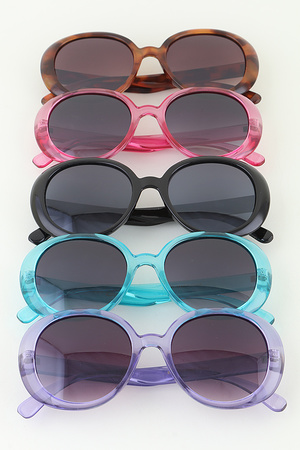 Bright Classic Round Sunglasses