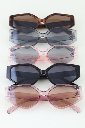 Abstract Geometric Bolted Sunglasses
