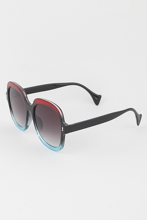 Oversized Gradient Frame Sunglasses