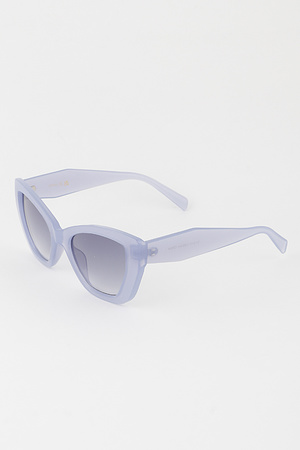 Bright Wide Cateye Sunglasses