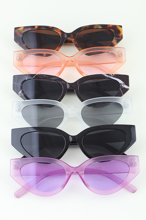 Retro Translucent Cateye Sunglasses