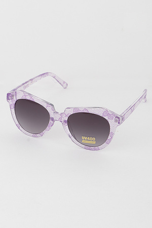 Unique Snakeskin Frame Sunglasses