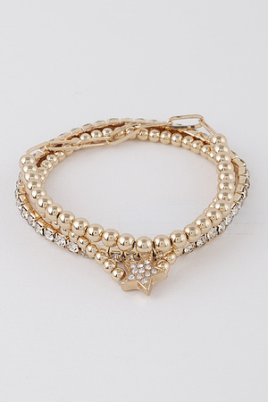 Bejeweled Star Beaded Bracelets