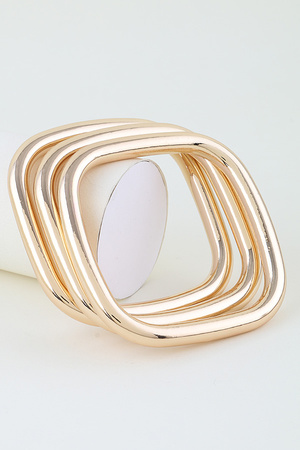 Triple Modern Cubic Layer Bracelet