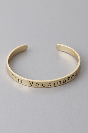 I’m Vaccinated Cu ff Bracelet