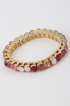 Pink Gradient Rhinestone Bracelet 9EBE1