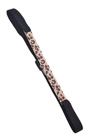 Leopard Print Single Panel Elastic Belt