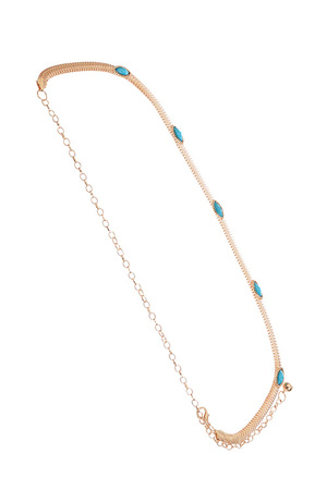 Turquoise Jewel Gem Chain Belt