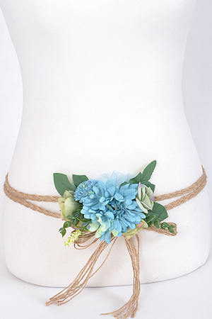 Lovely Blue Flower Belt