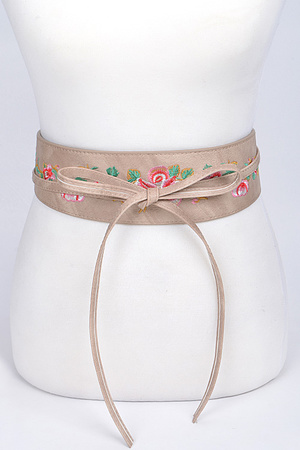 Lovely Ribbon and Flower Belt