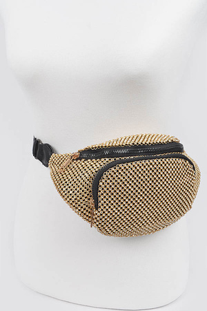 Rhinestone Studded Fanny Pack