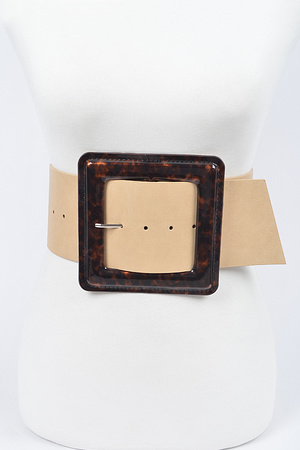 Iconic Square Buckle Belt.