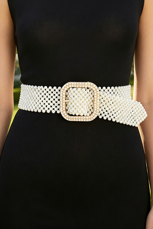 Knitted Pearl Belt.