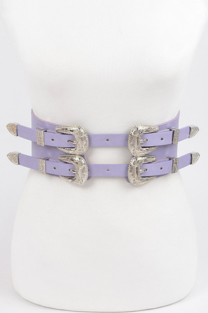 Swirl Metal Buckle Belt.