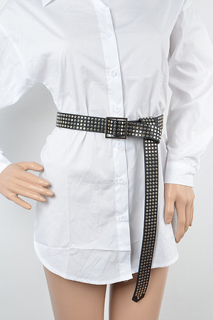 Studded Leather Belt