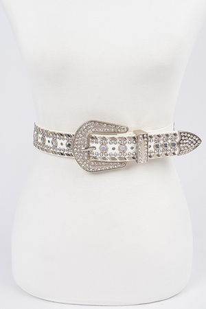 Rhinestone&Studded Belt.