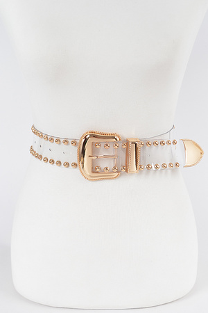 Studded See Through Belt.