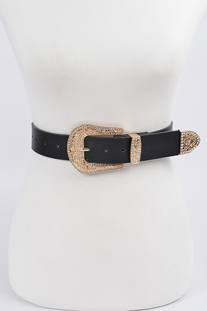 Swirl Metal Buckle Belt.