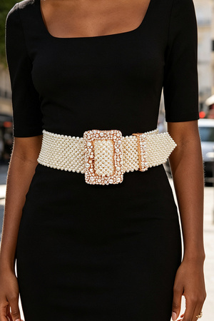 Handmade Pearl Weaved Belt