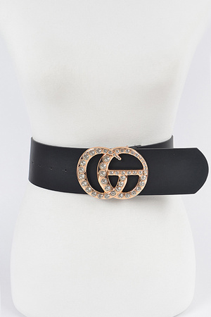 Stone Buckle Waist Belt.