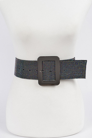 Wide Rhinestone Belt