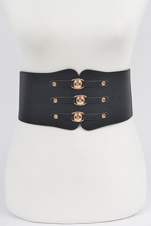 Corset Belt W/Three Buckles