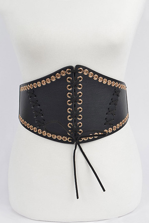 Corset Stretch Belt W/Eyelet