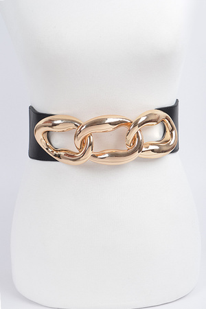 Extra Oversized Link Chain Stretch Belt
