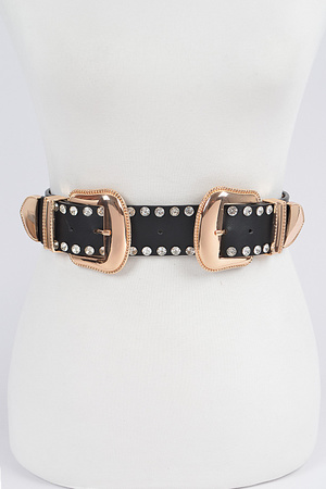 Rhinestone Multi Metal Waist Belt