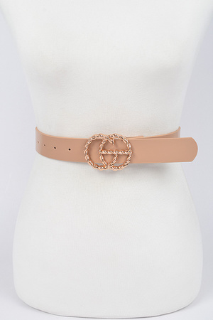 Faux Leather Simple Belt.