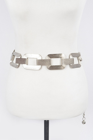 Multi Square Metal Chain Belt.