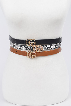3PCS Multi CG Buckle Belt
