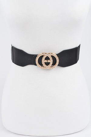 Pearl Buckle Elastic Belt