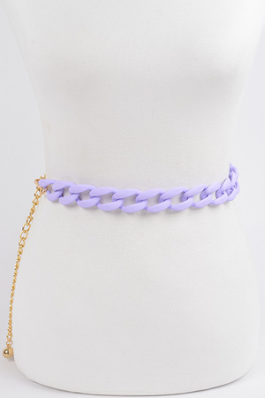 Vivid Color Chain Belt
