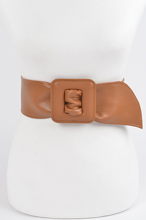 Faux Leather Waist Belt