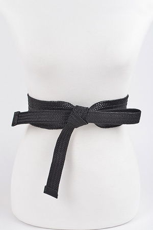 Weaved Ribbon Tied Belt