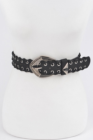 Multi Metal Eyelet Belt