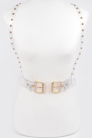 Clear Body Buckle Belt