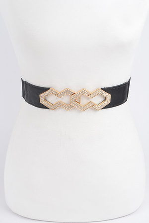 Rhinestone Cuff Elastic Belt