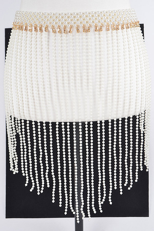 Pearl Fringe Belt