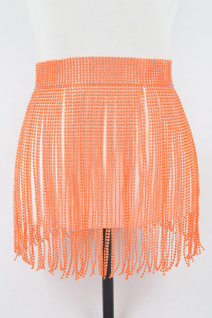 Rhinestone Fringe Belt