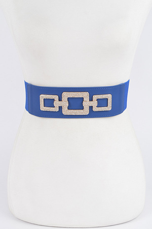 Rhinestone Link Elastic Belt