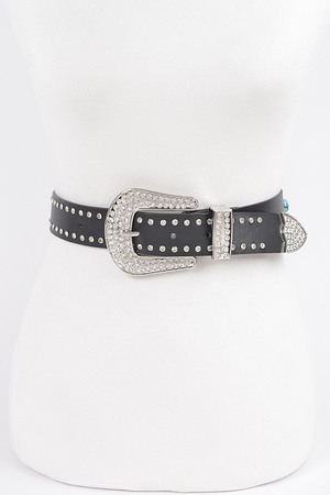Western Style Belt With Turquoise