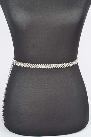 Rhinestone Chain Belt