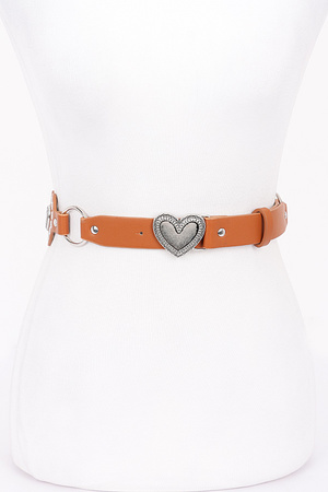 Multi Metal Vintage PU Belt