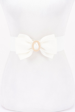 Ribbon Buckle Stretch Belt