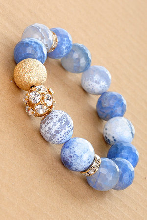 Rhinestone bead bracelet-bl-jce1
