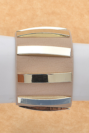 Horizontal metal bars bracelet 773