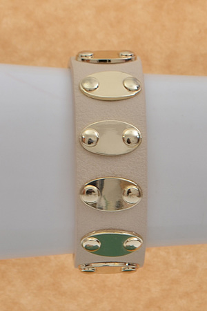 Metal oval bracelet 784