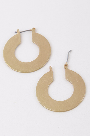 Flat Round Earrings 9BCA9